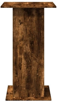 vidaXL Bartisch mit Ablagen R&auml;uchereiche 60x60x102 cm (854332)