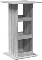 vidaXL Bartisch mit Ablagen Grau Sonoma 60x60x102 cm Holzwerkstoff