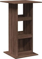 vidaXL Bartisch mit Ablagen Braun Eiche 60x60x102 cm Holzwerkstoff