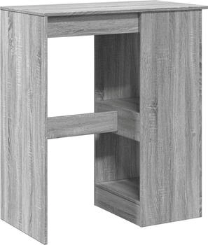 vidaXL Bartisch mit Regal Grau Sonoma 90x47,5x103,5 cm (854342)
