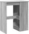 vidaXL Bartisch mit Regal Grau Sonoma 90x47,5x103,5 cm (854342)