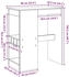 vidaXL Bartisch mit Regal Grau Sonoma 90x47,5x103,5 cm (854342)