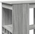 vidaXL Bartisch mit Regal Grau Sonoma 90x47,5x103,5 cm (854342)