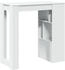 vidaXL Bartisch mit Regal Weiß 102x50x103,5 cm (854355)