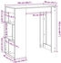 vidaXL Bartisch mit Regal Weiß 102x50x103,5 cm (854355)
