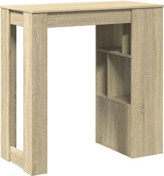 vidaXL Bartisch mit Regal Sonoma-Eiche 102x50x103,5 cm (854357)