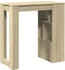 vidaXL Bartisch mit Regal Sonoma-Eiche 102x50x103,5 cm (854357)