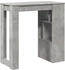 vidaXL Bartisch mit Regal Betongrau 102x50x103,5 cm (854358)