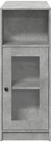 vidaXL Bartisch mit Regal Betongrau 101x40x103,5 cm Holzwerkstoff