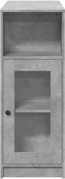 vidaXL Bartisch mit Regal Betongrau 101x40x103,5 cm (854367)