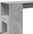 vidaXL Bartisch mit Regal Betongrau 101x40x103,5 cm (854367)