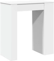 vidaXL Bartisch mit Regal Wei&szlig; 95x47x103,5 cm Holzwerkstoff