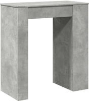 vidaXL Bartisch mit Regal Betongrau 95x47x103,5 cm Holzwerkstoff