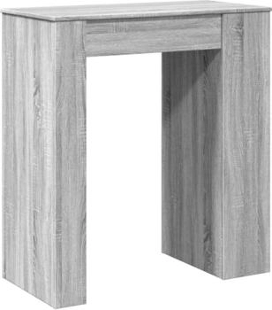 vidaXL Bartisch mit Regal Grau Sonoma 95x47x103,5 cm (854387)