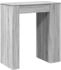 vidaXL Bartisch mit Regal Grau Sonoma 95x47x103,5 cm (854387)