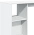 vidaXL Bartisch mit Regal Weiß 124x46x103,5 cm (854391)