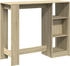 vidaXL Bartisch mit Regal Sonoma-Eiche 124x46x103,5 cm (854393)