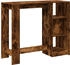 vidaXL Bartisch mit Regal Räuchereiche 124x46x103,5 cm (854395)