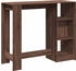 vidaXL Bartisch mit Regal Braun Eiche 124x46x103,5 cm (854397)