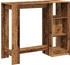 vidaXL Bartisch mit Regal Altholz-Optik 124x46x103,5 cm (854398)
