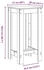 vidaXL Bartisch Betongrau 51x50x103,5 cm (854403)