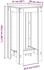 vidaXL Bartisch Grau Sonoma 51x50x103,5 cm (854405)