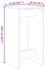 vidaXL Bartisch Schwarz 51x50x103,5 cm (854419)