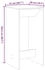 vidaXL Bartisch Sonoma-Eiche 51x50x103,5 cm (854420)