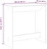 vidaXL Bartisch Weiß 102x50x103,5 cm (854427)