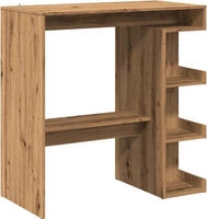 vidaXL Bartisch mit Regal Artisan-Eiche 100x48x101,5 cm