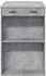 vidaXL Bartisch Betongrau 102x70x103,5 cm (3309324)