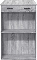 vidaXL Bartisch Grau Sonoma 102x70x103,5 cm Holzwerkstoff