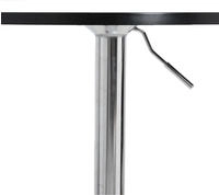 vidaXL Bartisch Schwarz 60x60x90 cm Holzwerkstoff Verchromter Stahl