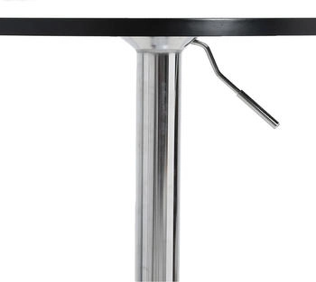 vidaXL Bartisch Schwarz 60x60x90 cm Verchromter Stahl (4007193)