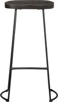 vidaXL Barhocker 2 Stk. Schwarz 45x40x78 cm Mango Massivholz