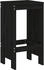 vidaXL Barhocker 2 Stk. Schwarz 40x36x75 cm Kiefer (825349)