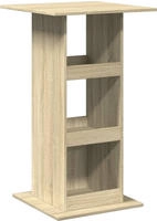 vidaXL Bartisch mit Ablagen Sonoma-Eiche 60x60x102 cm Holzwerkstoff