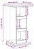 vidaXL Bartisch mit Ablagen Sonoma-Eiche 60x60x102 cm (854330)