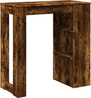 vidaXL Bartisch mit Regal R&auml;uchereiche 102x50x103,5 cm Holzwerkstoff