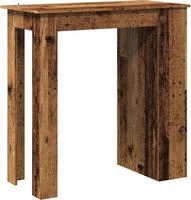 vidaXL Bartisch mit Regal Altholz-Optik 102x50x103,5 cm