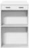 vidaXL Bartisch Weiß 102x70x103,5 cm (3309321)