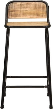 vidaXL Barhocker 4 Stk. 46x35,5x80 cm Raues Mango (4013531)