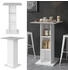 VICCO Bartisch Rodeo, 70x70 cm, Beton/Weiß (1-3ZE-24576)
