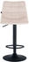 CLP Barhocker Jerry Samt schwarz beige (322576)