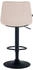 CLP Barhocker Jerry Samt schwarz beige (322576)