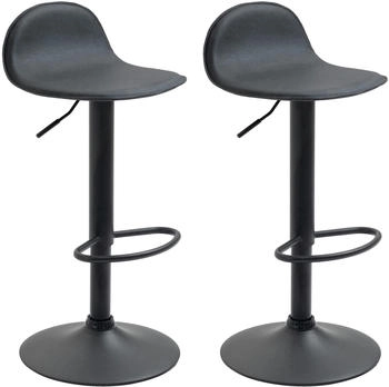 CLP 2er Set Barhocker Lana V2 schwarz schwarz (319866)