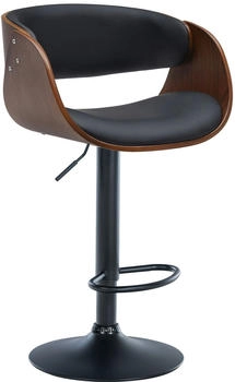 CLP Barhocker Portmore schwarz walnuss/schwarz (322077)