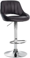 Barhocker Milet Kunstleder Braun Chrom