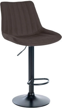 CLP Barhocker Toni Stoff schwarz taupe (321535)