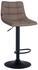 CLP Barhocker Jerry Stoff schwarz taupe (322587)
